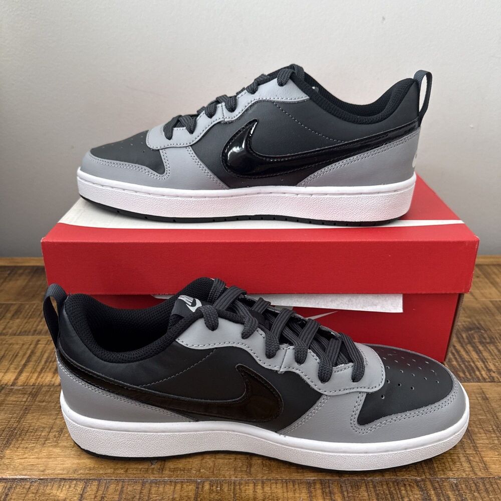 Size 6.5(GS) - Nike Court Borough 2 Low Anthracite Stadium Grey BQ5448-014